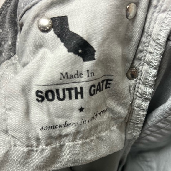 AG Adriano Goldschmied Jeans Womens 27 Stevie Ankle Slim Straight Gray Polka Dot - Picture 11 of 16